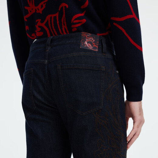 Joeone [Drachenkapseln] Jeans Herren 25 Sommer Neue Drachenkapseln Komforthose konische Ausgabe + Etheral Blau + HJ1DX12116 30 Größe 170/74A (2,28) 76 cm