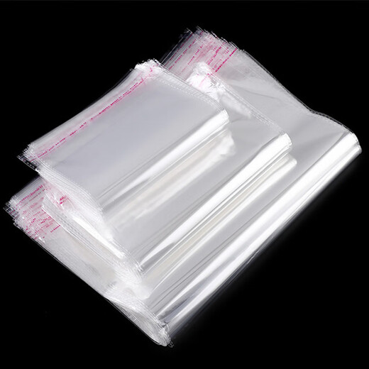 Kerui'er opp bag self-adhesive bag clothing packaging bag transparent large ziplock bag custom transparent plastic bag 100 pieces