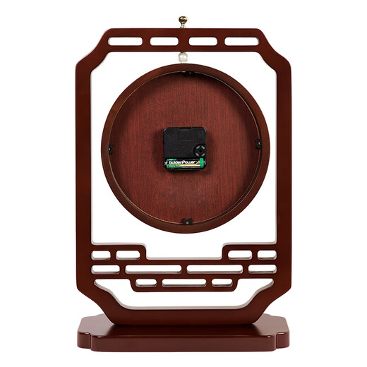 Hanshi (Hense) Chinese-style living room table clock TV cabinet desktop clock Chinese style wooden decoration home high-end clock HD209 metal plate