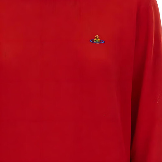 薇薇安·威斯特伍德（Vivienne Westwood）SS24 纯色圆领套头图案印花修身长袖毛衣 女款 红色 红色 XXS