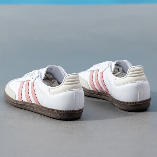 阿迪达斯 （adidas）女鞋2025秋季新款T头鞋复古德训鞋VL COURT 3.0运动板鞋 JI2677/白/奇迹紫粉/汉玉白 35.5