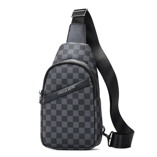 Cohnim Kevin Luxury Herren Chest -Tasche ein Schulter -Crosskörper Tailentasche Outdoor Sport kleiner Rucksack Geschenk für den Freund meines Mannes Chinesisches Valentinstag Geschenk C701 Plaidmuster [modisch und vielseitig] 8