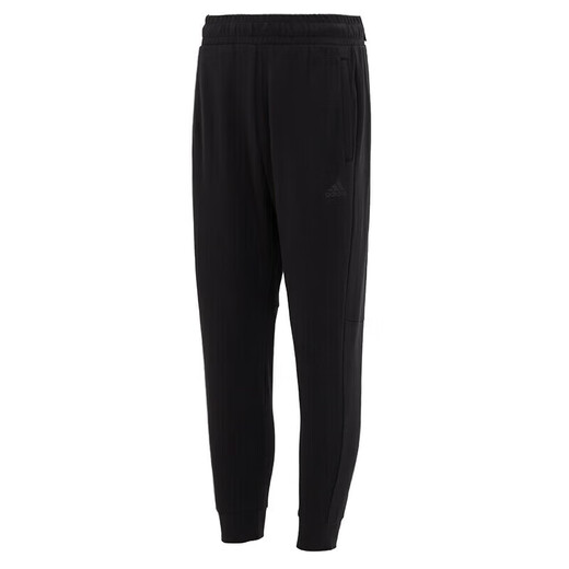 阿迪达斯（adidas）运动裤男裤春秋新款针织透气小脚裤长裤休闲裤卫裤 IQ1381黑色  S