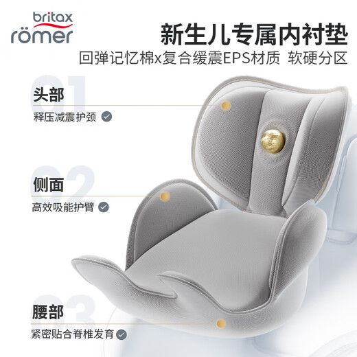 BRITAX child safety seat 0-4 years old 360-degree rotating i-Size car seat double-sided knight 3 midnight black