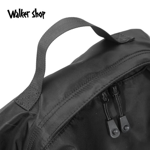 Walker Shop 轻奢背包多功能日常通勤双肩包2025新款时尚轻便休闲旅行包 黑色