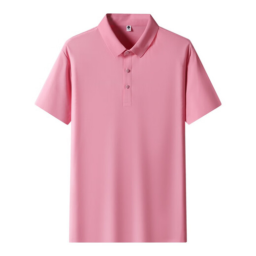 LEE KIDS men's T-shirt summer ice silk POLO shirt collar sports summer lapel short-sleeved men's T-shirt quick-drying polo shirt 12358 black M