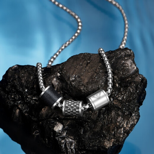 EMPORIO ARMANI Armani men's necklace Yi Yang Qianxi same style beaded necklace birthday gift for boyfriend EGS2383020
