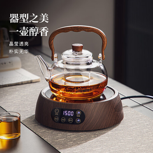 TEAHUE glass teapot high temperature resistant thickened tea boiler electric ceramic stove household lifting kettle special for boiling water and making tea