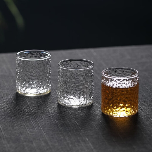 Patrón de martillo japonés copa de té pequeña copa de té de 100 ml de casas de agua pequeñas set de té de té resistente al calor set 679 seis paquetes 100 ml