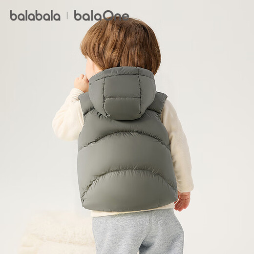 Balabala Children's Down Vest Girls Boys Baby Jackets Tops Children's Clothes 2025 Autumn and Winter Clothes Cute 209425101205
