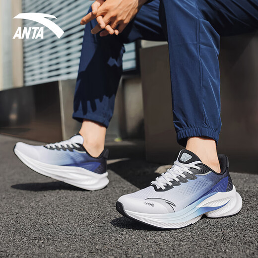 Anta (ANTA) sting 6 sports shoes men's shoes for summer breathable mesh new thin cushioning men's shoes official genuine running shoes Signal blue [sting 6] 42