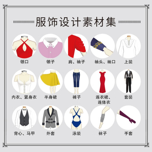 (Cabello directo autoperado, nuevo y genuino) Ilustración de ropa para hombres: 1,300 tipos de ropa, zapatos, sombreros, bolsos, accesorios, patrones y detalles de combinación de color. Diseño de ropa La ilustración de ciencias, pintura y materiales de estilo son adecuados para la pintura y los materiales de estilo.