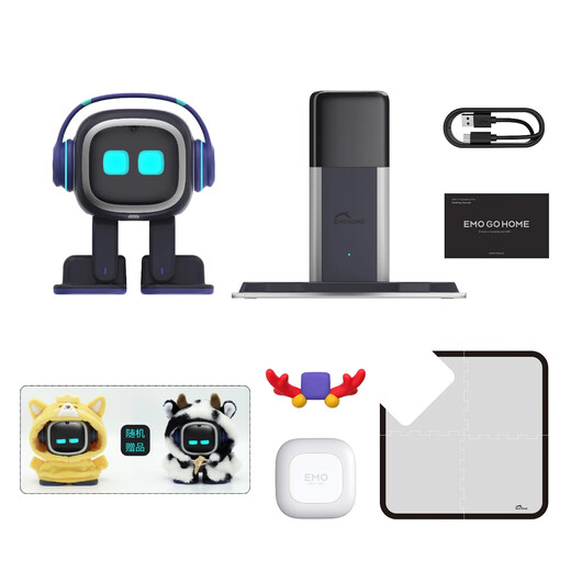 LIVING.AI EMO PET 智能陪伴机器人 情感宠物 桌面机器人 AI大模型 黑色 GoHome版