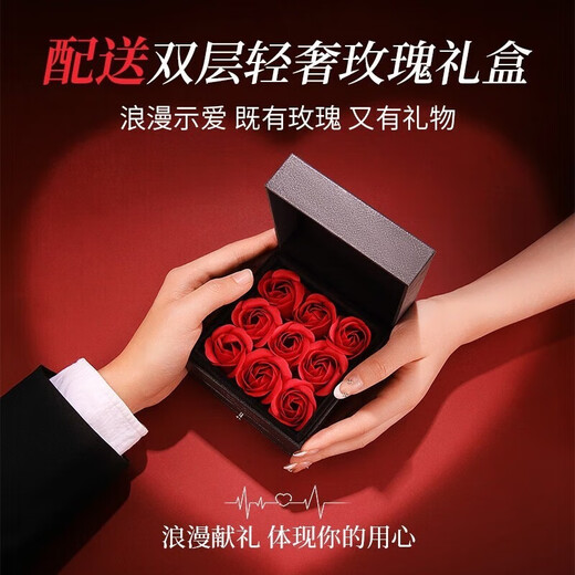 GLTEN Swarovski Zirconium Four-leaf Clover Silver Bracelet Girl Birthday Gift Bracelet to Commemorate Love for Girlfriend and Wife Swarovski Zirconium Bracelet + Rose Gift Box