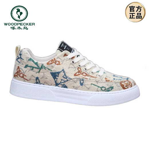 Pecker Chaussures masculines 2025 Chaussures en toile Summer NOUVEAUX chaussures de sport décontractées pour hommes respirants F-6636 Chaussures en toile en or 39