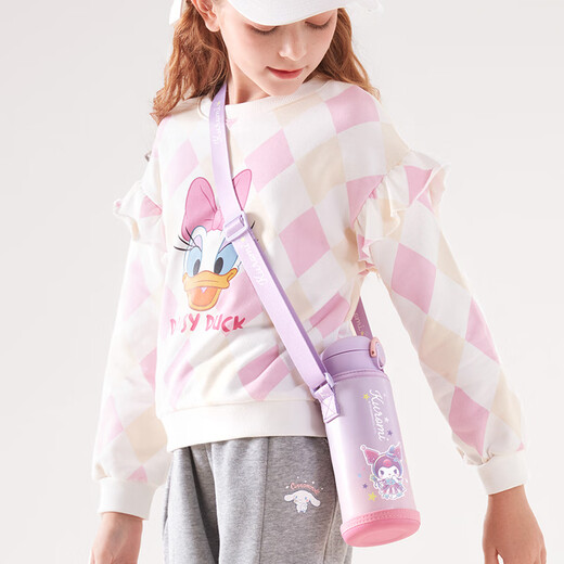 HELLO KITTY儿童保温杯家用喝水杯子女孩上学专用直饮水壶316食品级正品 库洛米480ml6629