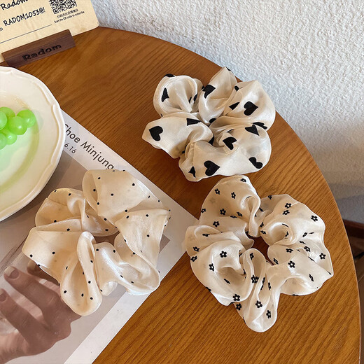 Strukturierte Polka Punkt -Mesh -Spitze Largedarm Haar Ring Stirnband Neues Brötchen Stirnband Pferdeschwanz Haarzubehör für Mädchen Haarseile Stirnband für Frauen 9757a Polka Punkte
