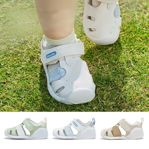 Kenoble Baby Kleinkind Schuhe 8-18 Monate Männer und Frauen Kinder Sandalen Sommer Baby Stop ForeCing Schuhe GB2203 Kuchenreis