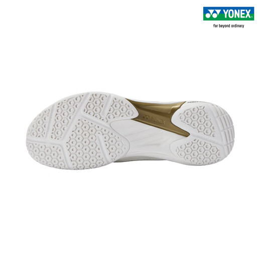 YONEX/Yonex SHB470CR 25 new breathable shock-absorbing anti-slip badminton shoes for men and women yy white/gold 42 (it is recommended to choose one size larger for those with wider feet)