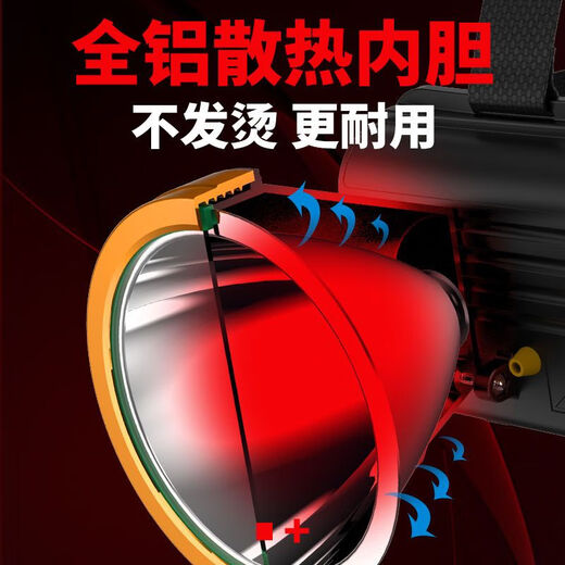 轻享奢P1009925头灯强光超亮新款可充电头戴式户外超长续航钓鱼 9923白光-18650锂电