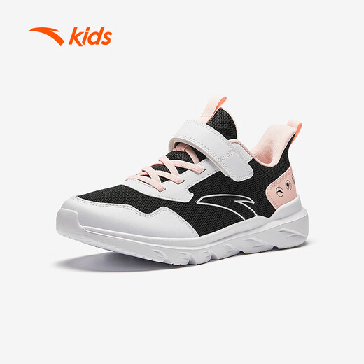 Anta children's sports shoes, girls' shoes, big children's breathable mesh running shoes A22435566J