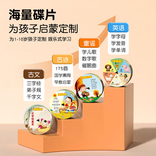 Otros infantiles Educación infantil Fonógrafo Entrenamiento vocal Máquina de aprendizaje Registro Máquina Máquina Música Música Ilustración Actualización de juguetes 96 Tarjeta china 96 Tarjeta de inglés 1000 Contenido