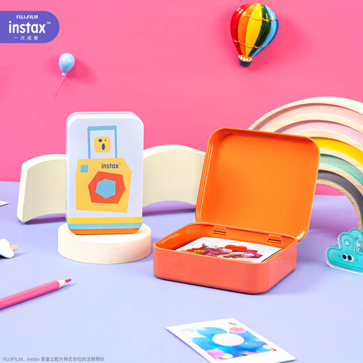 FUJIFILM Fuji square photo paper for instant imaging SQ10/SP-3/SQ6/SQ1/SQ40, etc. 20 pieces of square photo paper + storage box (random style)