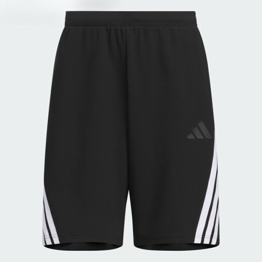 阿迪达斯（adidas）短裤男裤夏季新款五分裤跑步健身裤子训练透气休闲裤运动裤 KC3897/黑色 S