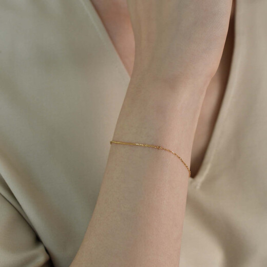 VZZS 18k gold au750 spliced Chopard bracelet women's high-end jewelry 520 gift for girlfriend 18k gold 16.5cm in stock