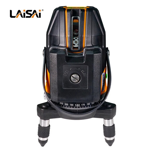 Laise laser infrared level high-precision strong light thin line 12 line green light blue light automatic wall-mounted LSG686SPD-3 green light three line double electric + 1.5m tripod
