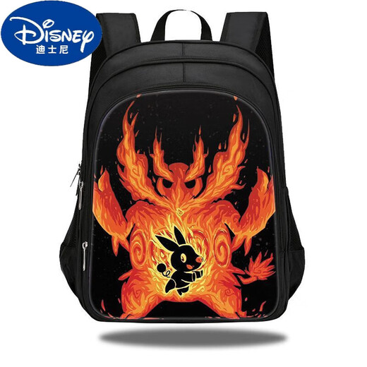 迪士尼（Disney）精灵宝可梦耿鬼书包大容量小学生初中生轻便防水减负双肩包可定制 W13751 双层中号（建议1-3年级）防水防