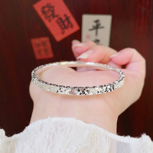 Shining Galaxy Transport 999 Foot Silver Bracelet Women's Sterling Silver Solid Silver Bracelet Broken Bingbing Gifts for Girls' Best Friends Shining Galaxy 999 Foot Silver - Bracelet Pampering Rose Gift Box