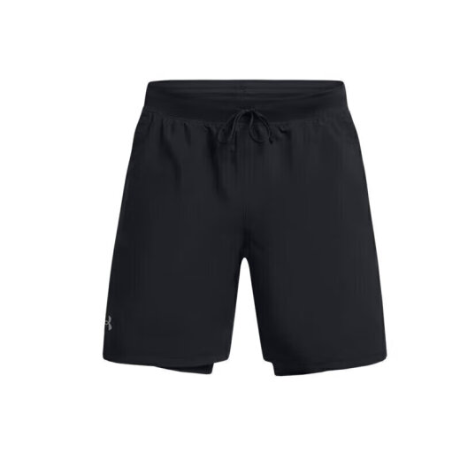 Under Armour (Averarmour) Frühlings- und Sommerstart für Männer mit zwei 7-Zoll-Laufsport-Shorts 1382641 Black 001 XL