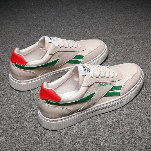 Changxiang Huili Sommer Herrenschuhe 2025 Neues koreanisches Stil Fashion Casual Sports Student Board Schuhe Vielseitige dünne Leinwandschuhe Männer RF-HD06 Green 41