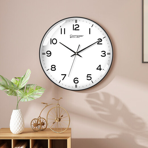
Combasi wall clock living room watch simple quartz watch wall clock 3294A black