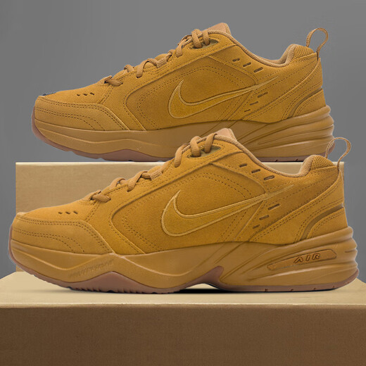 NIKE Men's Shoes Retro Dad Shoes 2026 New Spring Warmth Increased Casual Shoes Air Cushion Cushioning Wear-Resistant Training Shoes Wheat Brown-700 Thickened and Warm 43 Shoe Inner Length 27.5cm