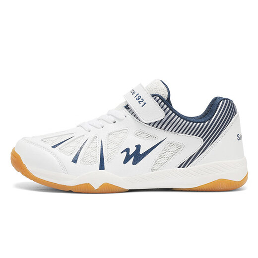 
Double Star Badminton Shoes Children's 6-13-year-old boys and girls' professional mesh breathable competition sports shoes for youth table tennis shoes white and blue 36