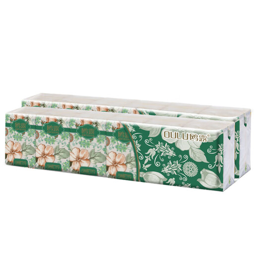 National standard premium product Oulu handkerchief paper thickened small pack tissue paper toilet paper napkin portable and flexible 3 layers 6 pieces * 24 packs cost-effective