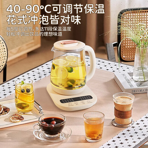 SUOBP Brand Authentic Health Pot 316L Stainless Steel 1.8L Tea Boiler Flower Teapot Constant Temperature Kettle Kettle Electric Kettle Office Insulation Teapot Household Health Kettle 316 Material Filter 20 Big Menu 1.8L