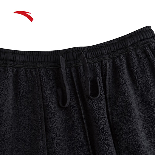 ANTA fleece warm sports pants men's straight sweatpants autumn knitted outdoor running trousers flat casual pants