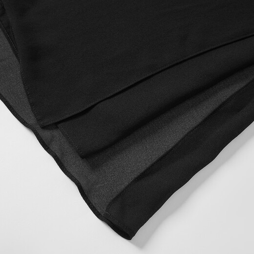 Jiuzi (JUZUI) commuting elegant and light casual wide-leg pants for women in summer JWDX11303 plain black M