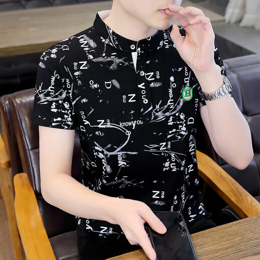 UNIQLO 2025 new summer half-sleeved men's short-sleeved polo shirt T-shirt trend F9215 green L