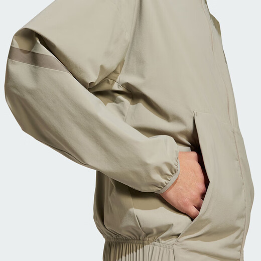 Adidas Jacke Herren 2025 Sommer New Sportswear Wirklich heilen cool gewebte Freizeitständer Kragenjacke Top JN9028 Light Sesam Taupe XL