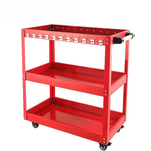 MieLanat Tool Trolley Auto Repair Drawer-type Maintenance Trolley Mobile Three-Layer Cabinet Parts Cart Shelves Combination Cabinet Medium 710mm Three-Layer Tool Trolley - 3-piece Set