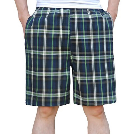
Summer pajamas, five-point shorts, men's plaid loose and breathable home style, old man's shorts, thin underwear, outdoor style, random style [one set], single size [115Jin[Jin equals 0.5 kg]-175Jin[Jin equals 0.5 kg]]