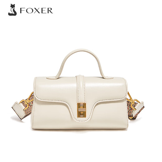 
Golden Fox (FOXER) top layer cowhide women's bag women's bag large capacity one-shoulder crossbody handbag joint Chinese Valentine's Day gift