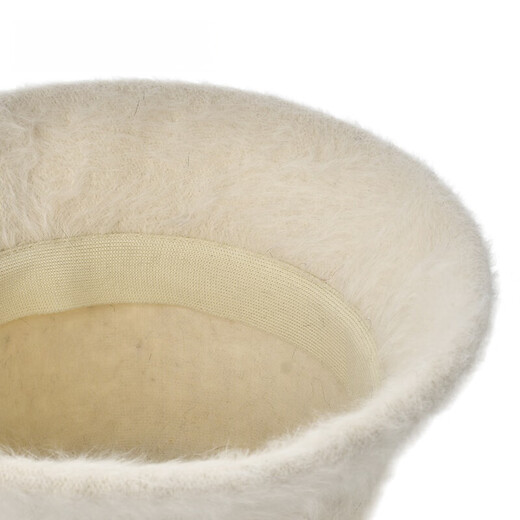 Kenmont one-piece woven fisherman hat for women with large head circumference, temperament, ear protection, dome furry basin hat, small face, km-5295