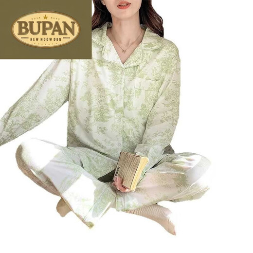 溥畔七夕战袍轻奢A类母婴级纯棉夏季薄款月子服孕妇睡衣产后喂奶哺乳 Q04-A1047(全棉套装) L 码