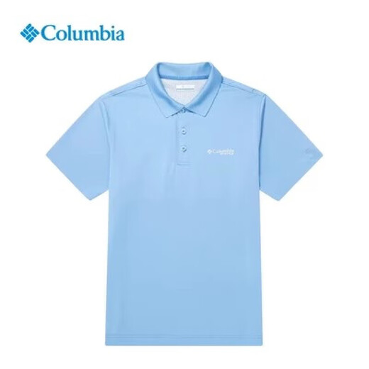 Columbia outdoor spring and summer new men's fishing series quick-drying breathable short-sleeved POLO shirt FE1038 455 blue 2XL/190/104A