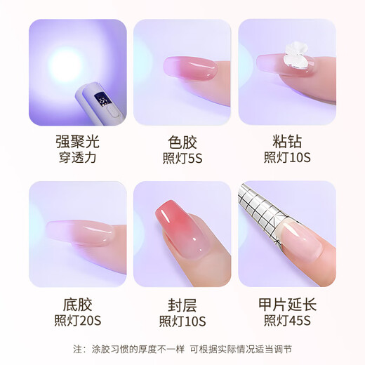 A pomelo nail lamp, one-word lamp, nail polish glue baking lamp, nail phototherapy lamp, nail extension drying lamp, quick drying without hacking